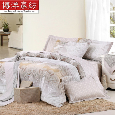 博洋家紡貢緞活性印花四件套W91104069101 精致睡眠的藝術與品質家居生活